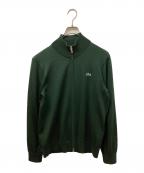 LACOSTEラコステ）の古着「ジップアップニット」｜グリーン