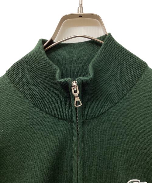 LACOSTE（ラコステ）LACOSTE (ラコステ) ジップアップニット グリーン サイズ:SIZE Sの古着・服飾アイテム