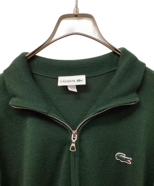 LACOSTE（ラコステ）LACOSTE (ラコステ) ジップアップニット グリーン サイズ:SIZE Sの古着・服飾アイテム
