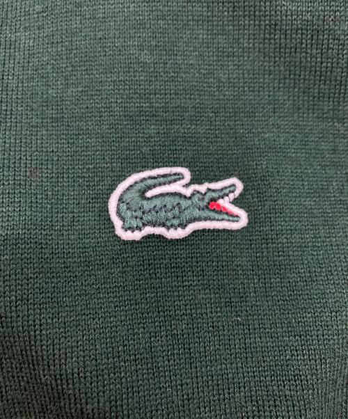 LACOSTE（ラコステ）LACOSTE (ラコステ) ジップアップニット グリーン サイズ:SIZE Sの古着・服飾アイテム