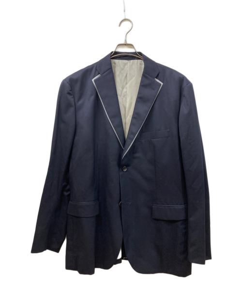 ISSEY MIYAKE MEN（イッセイミヤケメン）ISSEY MIYAKE MEN (イッセイミヤケメン) ウールギャバテーラードジャケット ネイビー サイズ:SIZE 4の古着・服飾アイテム