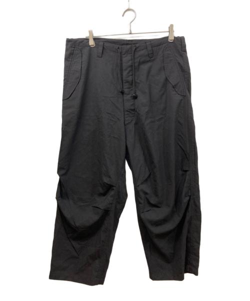 Y's BANG ON（ワイズ バングオン）Y's BANG ON (ワイズ バングオン) ドローコードワイドパンツ ブラック サイズ:	SIZE 2の古着・服飾アイテム