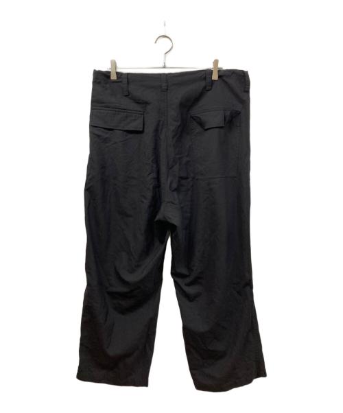 Y's BANG ON（ワイズ バングオン）Y's BANG ON (ワイズ バングオン) ドローコードワイドパンツ ブラック サイズ:	SIZE 2の古着・服飾アイテム