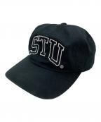 stussyステューシー）の古着「キャップ」｜ブラック×グリーン