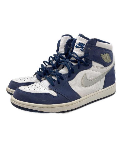 NIKE（ナイキ）NIKE (ナイキ) AIR JORDAN 1 HIGH OG CO JP ホワイト×ネイビー サイズ:SIZE 28cmの古着・服飾アイテム