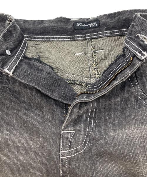 2002（ニセンニ）2002 (ニセンニ) Destroy Wing Buggy Pants ブラック サイズ:SIZE Lの古着・服飾アイテム