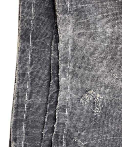 2002（ニセンニ）2002 (ニセンニ) Destroy Wing Buggy Pants ブラック サイズ:SIZE Lの古着・服飾アイテム