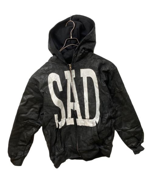 SAD（サッド）SAD (サッド) ジップパーカー ブラック サイズ:SIZE Lの古着・服飾アイテム