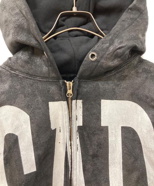 SAD（サッド）SAD (サッド) ジップパーカー ブラック サイズ:SIZE Lの古着・服飾アイテム
