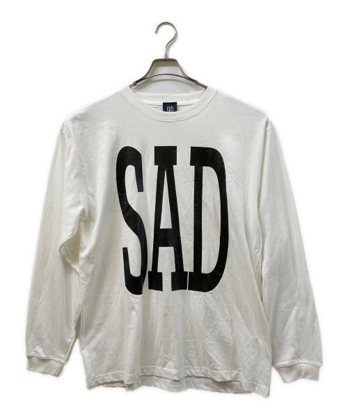 SAD（サッド）SAD (サッド) 長袖カットソー ホワイト サイズ:XLの古着・服飾アイテム