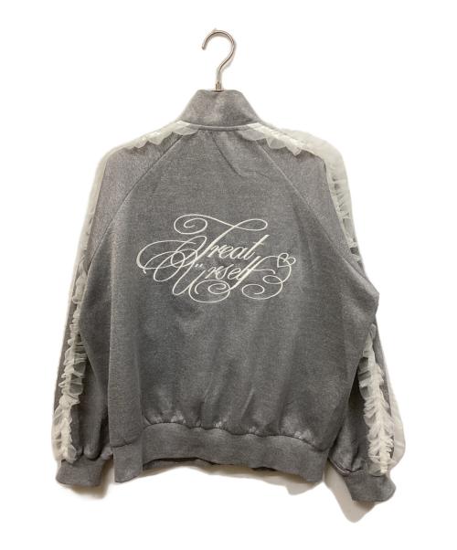 Treat Urself（トリートユアセルフ）Treat Ürself (トリートユアセルフ) tulle frill jersey グレー サイズ:SIZE Freeの古着・服飾アイテム