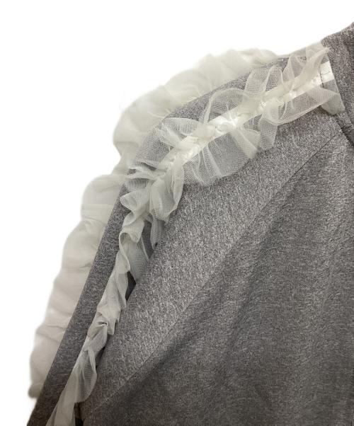 Treat Urself（トリートユアセルフ）Treat Ürself (トリートユアセルフ) tulle frill jersey グレー サイズ:SIZE Freeの古着・服飾アイテム