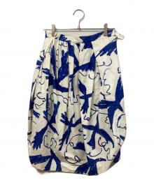 Vivienne Westwood RED LABEL（ヴィヴィアンウエストウッドレッドレーベル）の古着「デザイン総柄スカート」｜ブルー