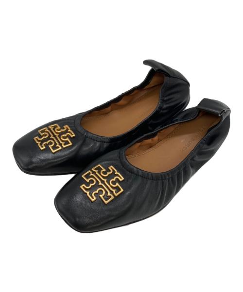 TORY BURCH（トリーバーチ）TORY BURCH (トリーバーチ) バレエパンプス ブラック サイズ:	SIZE 5の古着・服飾アイテム