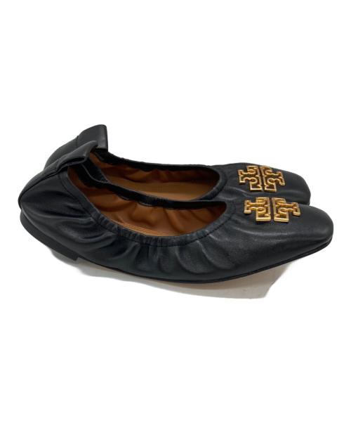TORY BURCH（トリーバーチ）TORY BURCH (トリーバーチ) バレエパンプス ブラック サイズ:	SIZE 5の古着・服飾アイテム