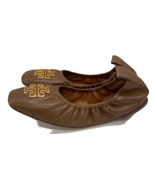 TORY BURCH（トリーバーチ）TORY BURCH (トリーバーチ) バレエパンプス ブラウン サイズ:	SIZE 5の古着・服飾アイテム