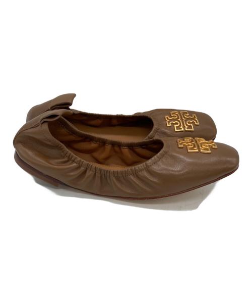 TORY BURCH（トリーバーチ）TORY BURCH (トリーバーチ) バレエパンプス ブラウン サイズ:	SIZE 5の古着・服飾アイテム