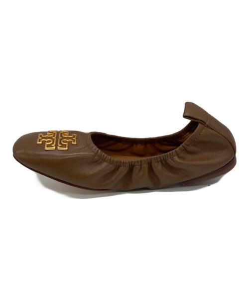 TORY BURCH（トリーバーチ）TORY BURCH (トリーバーチ) バレエパンプス ブラウン サイズ:	SIZE 5の古着・服飾アイテム