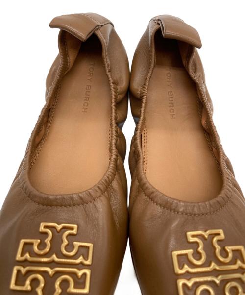 TORY BURCH（トリーバーチ）TORY BURCH (トリーバーチ) バレエパンプス ブラウン サイズ:	SIZE 5の古着・服飾アイテム