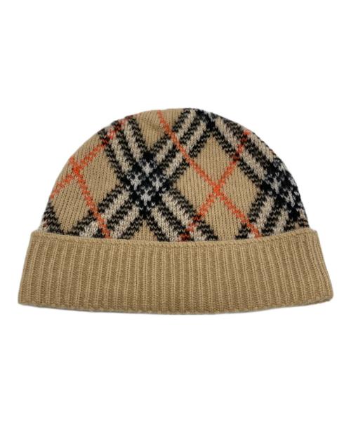 BURBERRY（バーバリー）BURBERRY (バーバリー) チェック カシミヤビーニーの古着・服飾アイテム