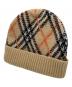 BURBERRY（バーバリー）の古着「チェック カシミヤビーニー」