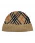 BURBERRY (バーバリー) チェック カシミヤビーニー：18000円