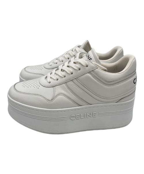 CELINE（セリーヌ）CELINE (セリーヌ) ブロックスニーカー ホワイト サイズ:SIZE 36の古着・服飾アイテム