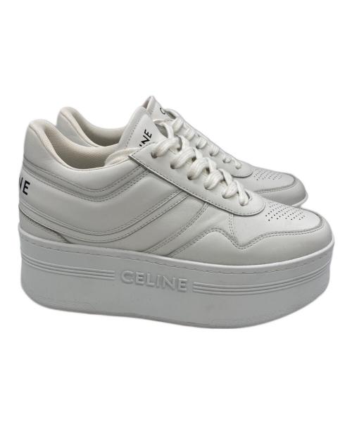 CELINE（セリーヌ）CELINE (セリーヌ) ブロックスニーカー ホワイト サイズ:SIZE 36の古着・服飾アイテム