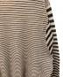 中古・古着 6(ROKU) BEAUTY&YOUTH (ロク ビューティーアンドユース) Sheer Border Crewneck Knit ベージュ サイズ:実寸をご確認ください：5000円