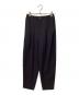 ENFOLD（エンフォルド）の古着「WASHABLE CARROT PANTS」｜ブラック