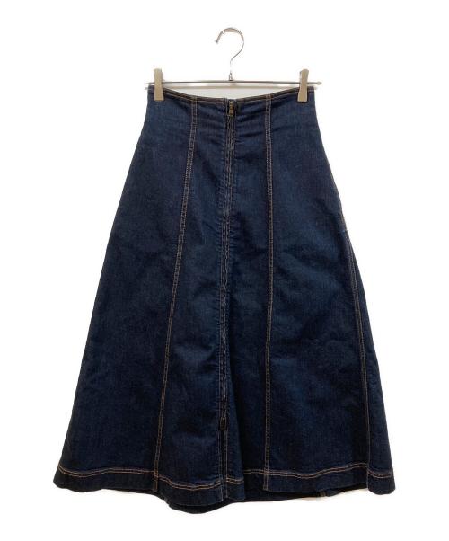 FENDI（フェンディ）FENDI (フェンディ) デニムフレアスカート インディゴ サイズ:SIZE 38の古着・服飾アイテム