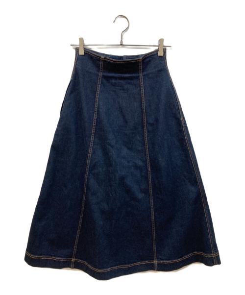 FENDI（フェンディ）FENDI (フェンディ) デニムフレアスカート インディゴ サイズ:SIZE 38の古着・服飾アイテム