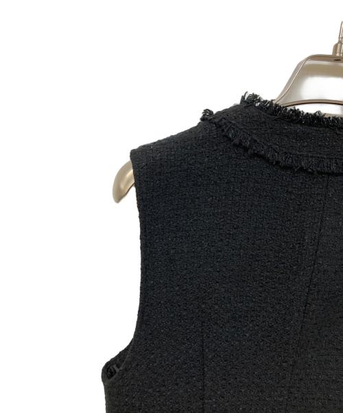 Apuweiser-riche（アプワイザーリッシェ）Apuweiser-riche (アプワイザーリッシェ) ツイードベスト ブラック サイズ:	SIZE 1の古着・服飾アイテム