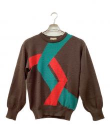 pierre cardin（ピエール・カルダン）の古着「古着ニット」｜ブラウン