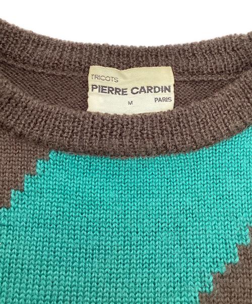 pierre cardin（ピエール・カルダン）pierre cardin (ピエール・カルダン) 古着ニット ブラウン サイズ:SIZE Mの古着・服飾アイテム