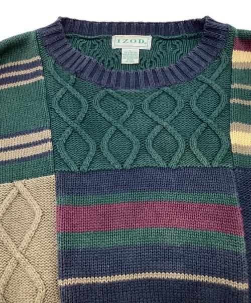 IZOD（アイゾッド）IZOD (アイゾッド) 古着ニット グリーン サイズ:SIZE Lの古着・服飾アイテム