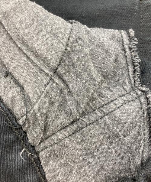 don‘tstop（ドントストップ）don‘tstop (ドントストップ) レザー切替ブラックジーンズ ブラック サイズ:34の古着・服飾アイテム