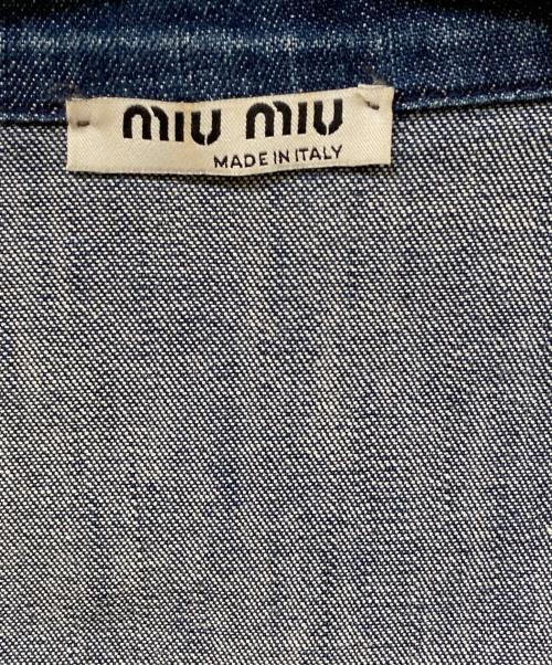 MIU MIU（ミュウミュウ）MIU MIU (ミュウミュウ) デニムジャケット インディゴ サイズ:	SIZE Mの古着・服飾アイテム