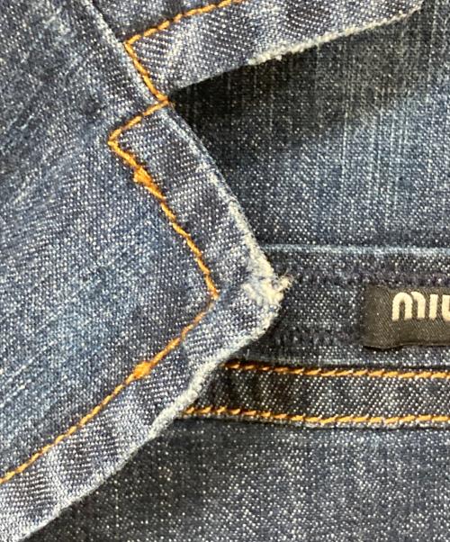 MIU MIU（ミュウミュウ）MIU MIU (ミュウミュウ) デニムジャケット インディゴ サイズ:	SIZE Mの古着・服飾アイテム