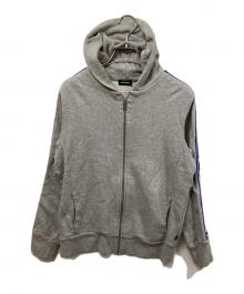 DIESEL（ディーゼル）の古着「サイドラインパーカー」｜グレー
