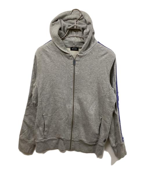 DIESEL（ディーゼル）DIESEL (ディーゼル) サイドラインパーカー グレー サイズ:	SIZE 14の古着・服飾アイテム