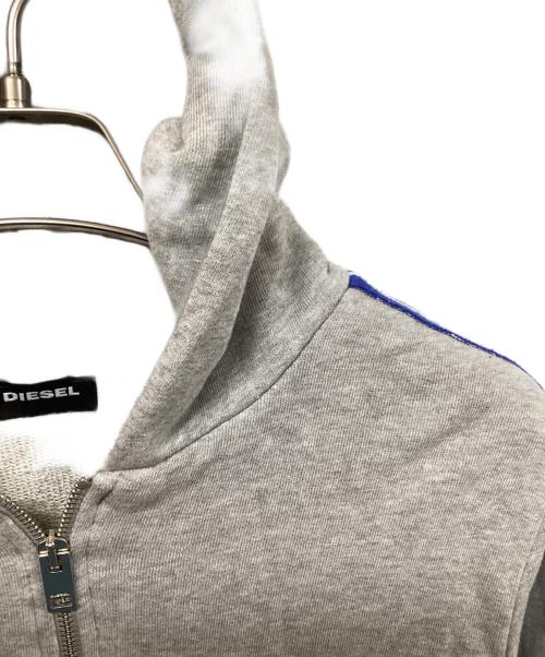 DIESEL（ディーゼル）DIESEL (ディーゼル) サイドラインパーカー グレー サイズ:	SIZE 14の古着・服飾アイテム