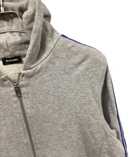 DIESEL（ディーゼル）DIESEL (ディーゼル) サイドラインパーカー グレー サイズ:	SIZE 14の古着・服飾アイテム