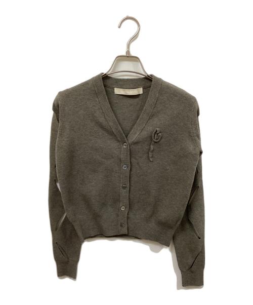 LEINWANDE（ラインヴァンド）LEINWANDE (ラインヴァンド) デザインニットカーディガン グレー サイズ:SIZE Freeの古着・服飾アイテム
