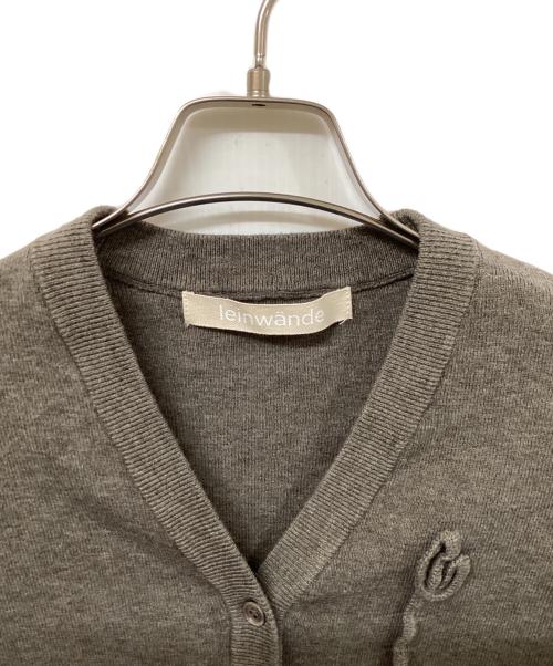 LEINWANDE（ラインヴァンド）LEINWANDE (ラインヴァンド) デザインニットカーディガン グレー サイズ:SIZE Freeの古着・服飾アイテム
