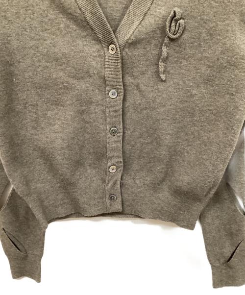 LEINWANDE（ラインヴァンド）LEINWANDE (ラインヴァンド) デザインニットカーディガン グレー サイズ:SIZE Freeの古着・服飾アイテム