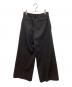 KANAKO SAKAI (カナコ サカイ) WOOL WIDE TROUSERS ブラック サイズ:	SIZE 38：7000円