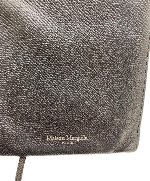 Maison Margiela（メゾンマルジェラ）Maison Margiela (メゾンマルジェラ) レザーネックポーチ ブラックの古着・服飾アイテム