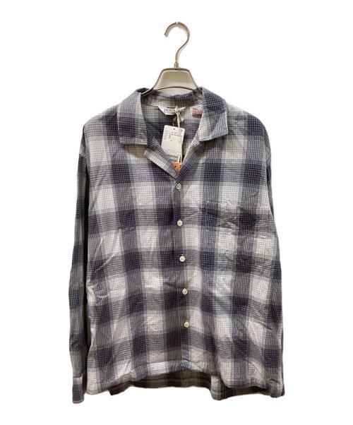 FIVE BROTHER（ファイブブラザー）FIVE BROTHER (ファイブブラザー) オンブレチェックシャツ グレー サイズ:SIZE Mの古着・服飾アイテム