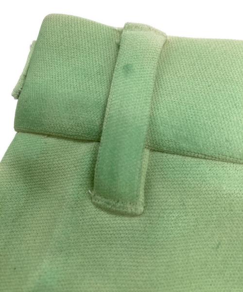 TAAKK（ターク）TAAKK (ターク) LEATHER COATING SLACKS グリーン サイズ:	SIZE Mの古着・服飾アイテム